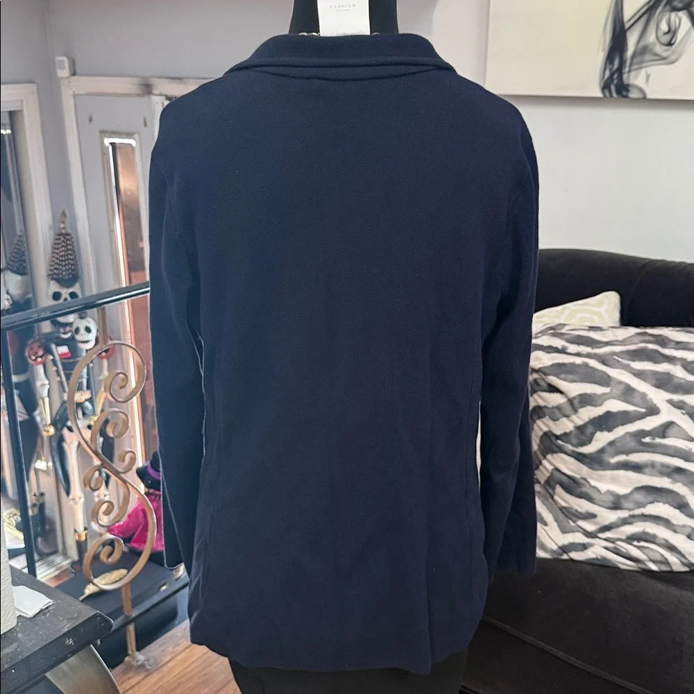 Elegant Lauren, Ralph Lauren Navy Women's Blazer with Gold Buttons - Picture 5 of 7